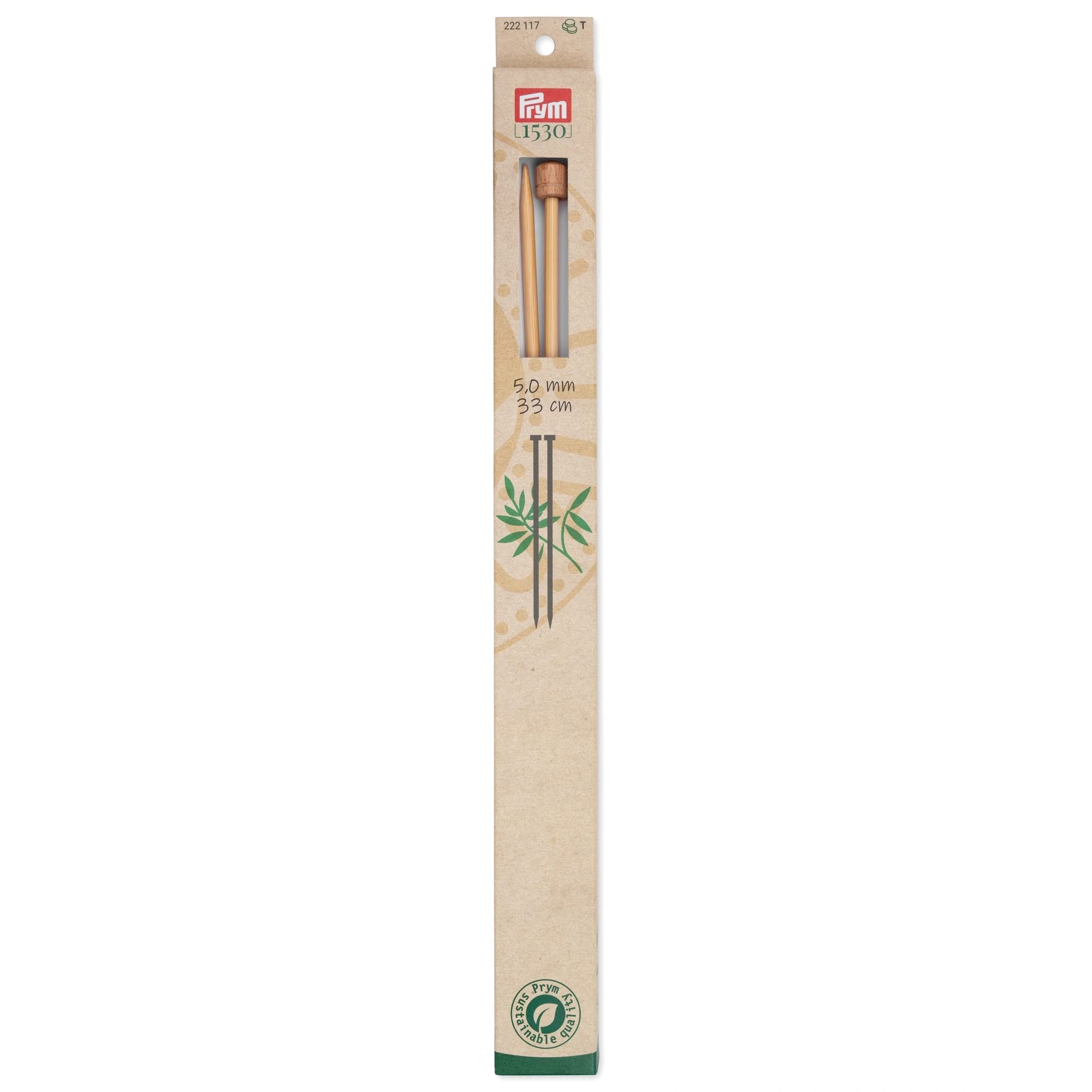 Prym Aluminium Breinaalden – Enkel-puntig, 40 Cm, 5 Mm, Set Van 2, Lichtgewicht En Glijdend