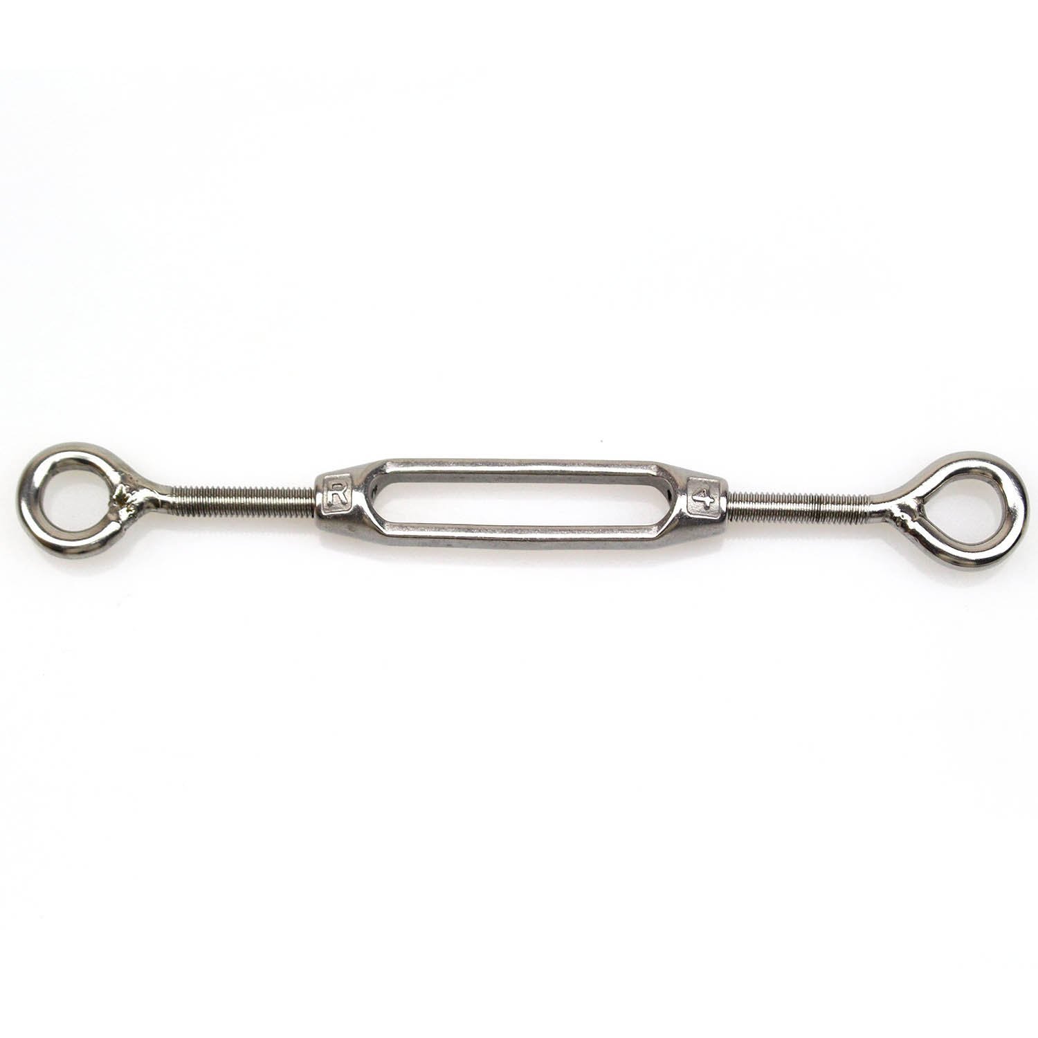 Steel 304 Eye & Eye Turnbuckle Wire Rope Tension (5Pcs)