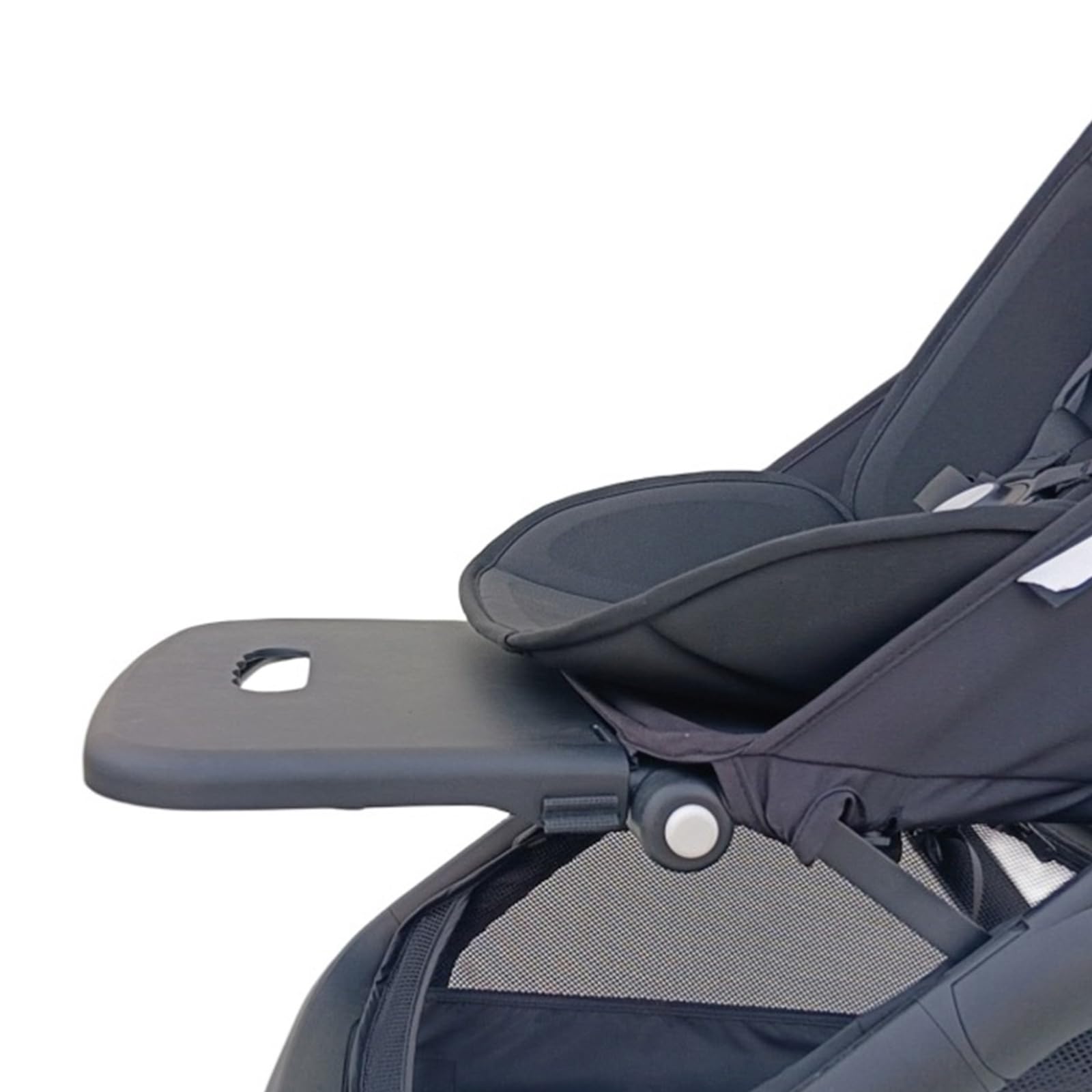 Prolunga per sedile reclinabile con connessione stabile, colore nero