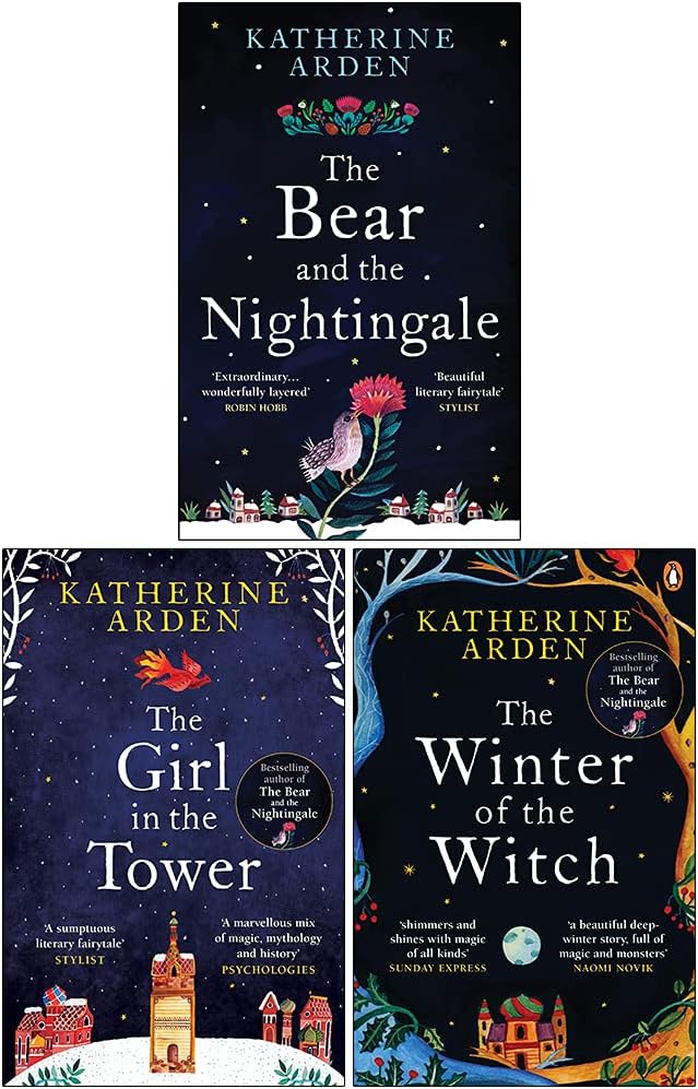 Winternight trilogy 3 books collection set by katherine arden (the winter of the witch [hardcover], the girl in the tower, the bear and the nightingale)