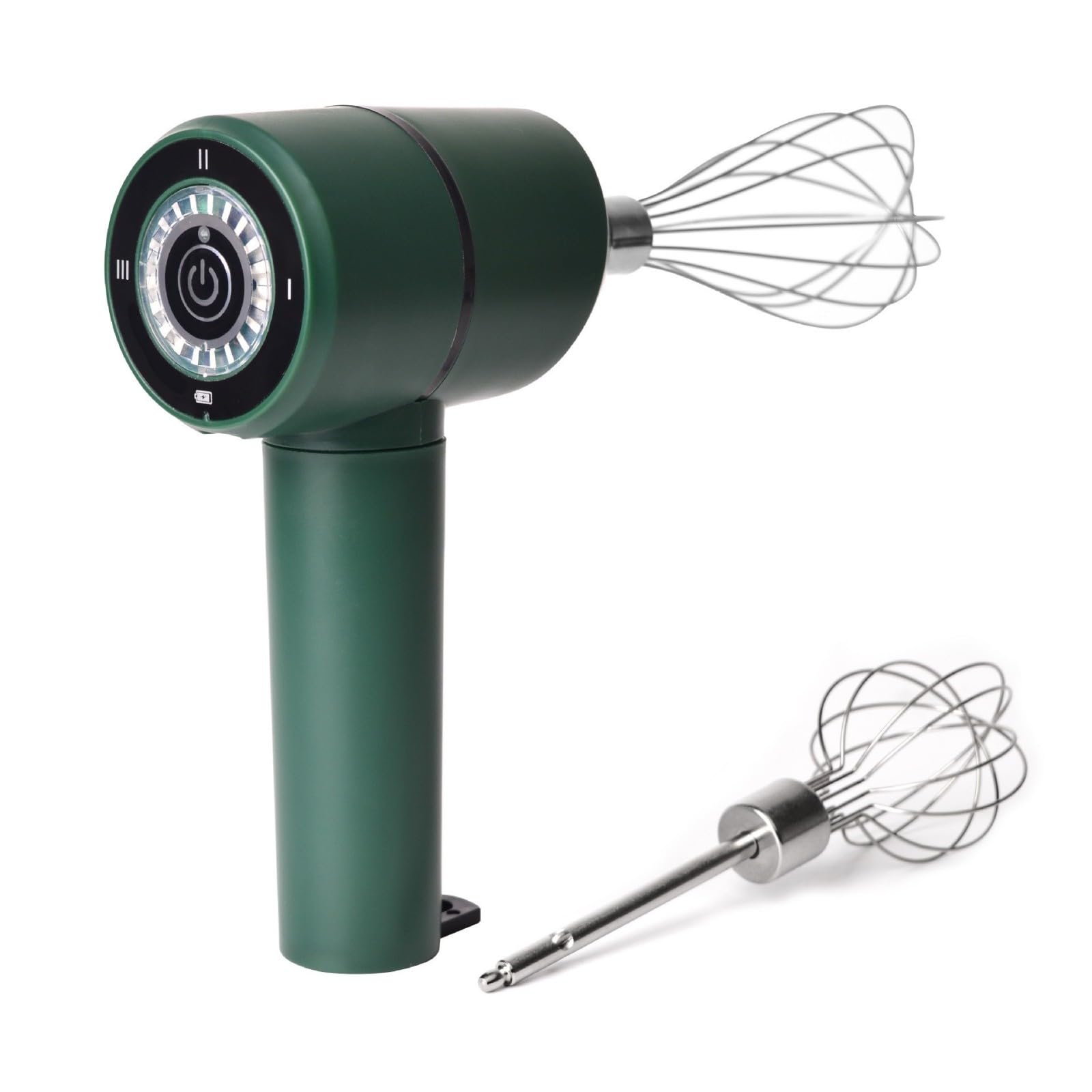 Nucelit Miniature Cake Whisks with 3 Speed Setting Rechargeable 800mAh Battery Nonrust Steel Cuttter Baking Accessory Rechargeable Handheld Cake Mixer