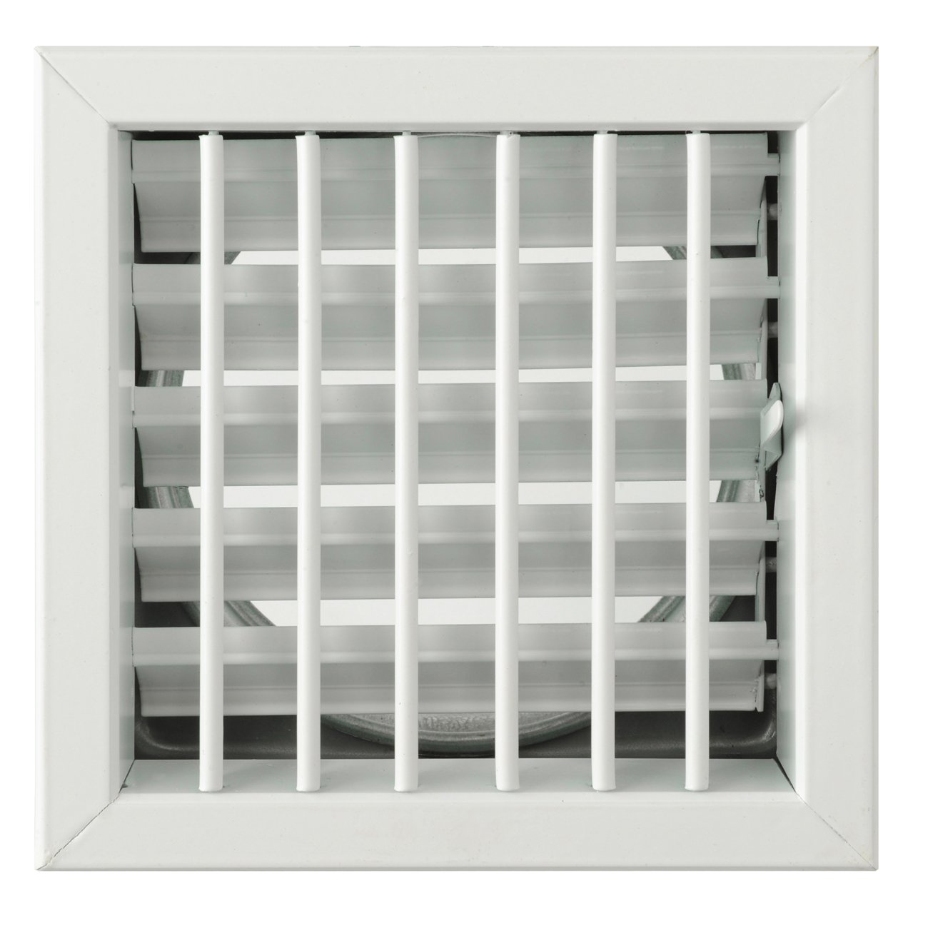 La ventilation gcsib1818120-y Grille encastrable pour cheminées, aluminium laqué blanc, 180 x 180 mm