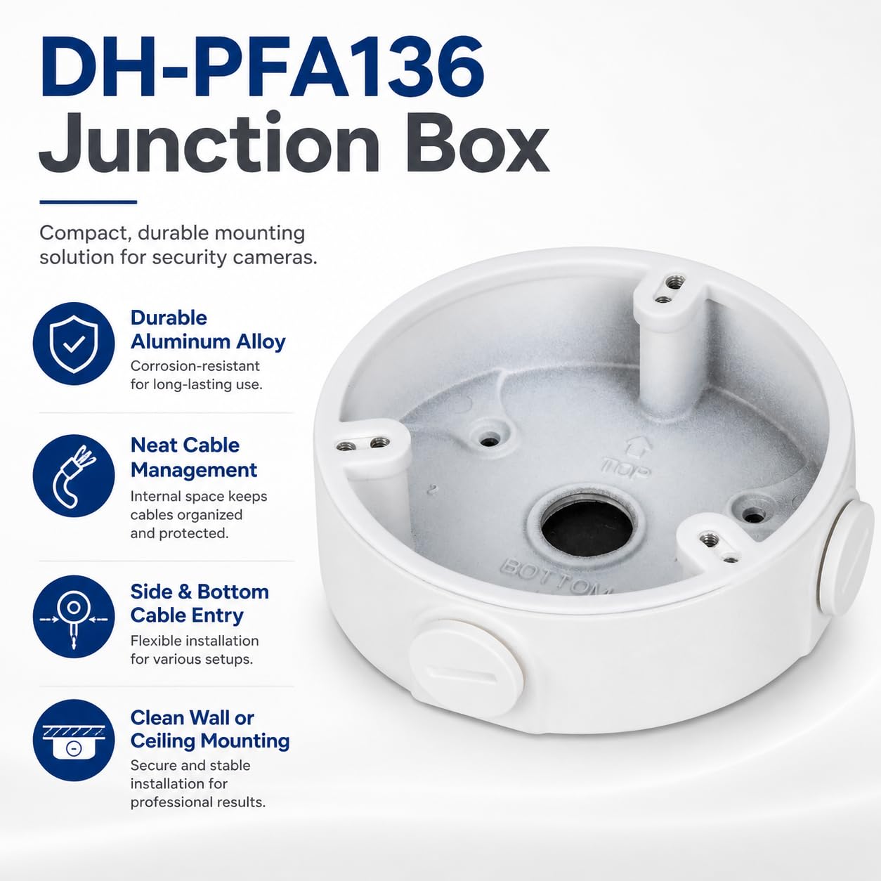 Amazon.com: PFA136 Waterproof Junction Box for Dahua IP Dome