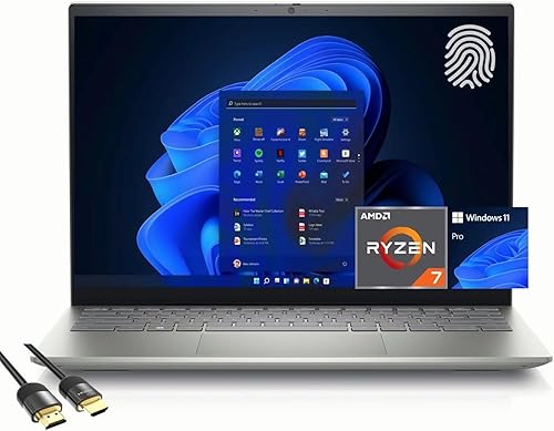 Dell Inspiron - Laptop empresarial FHD+ de 14 pulgadas, AMD 8-Core Ryzen 7 5825U, 32 GB de RAM, SSD PCIe de 1 TB, teclado retroiluminado, lector de