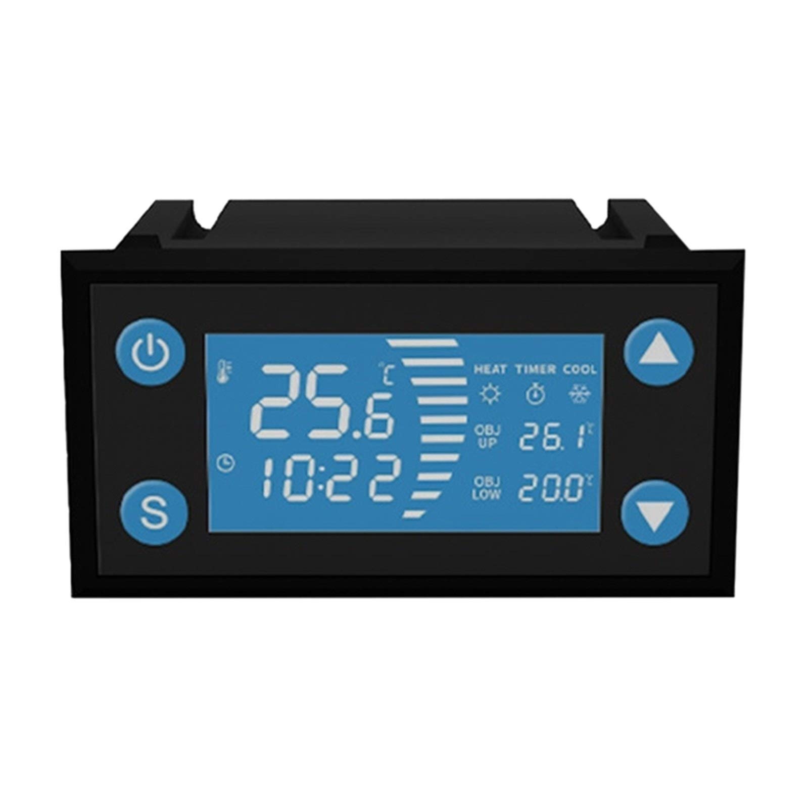 Riscaldatore per Animali Domestici Termostato Intelligent Temperature Controller con Orologio Timer Calore Fresco for l'incubatore Aquarium Incubatore Greenhouse Breening Harking LCD