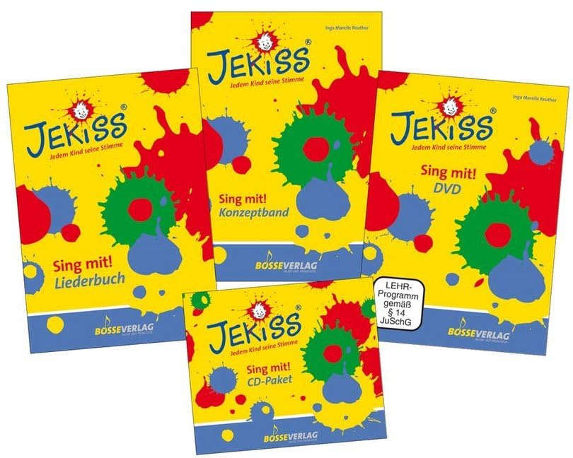 JEKISS - Jedem Kind seine Stimme / Lehrerpaket (Konzeptband, Liederbuch, CD-Paket und DVD): Methodisch-didaktische JEKISS-Bausteine; Schulung der ... - die Moves; Rhythmussprache; Klavierpatterns