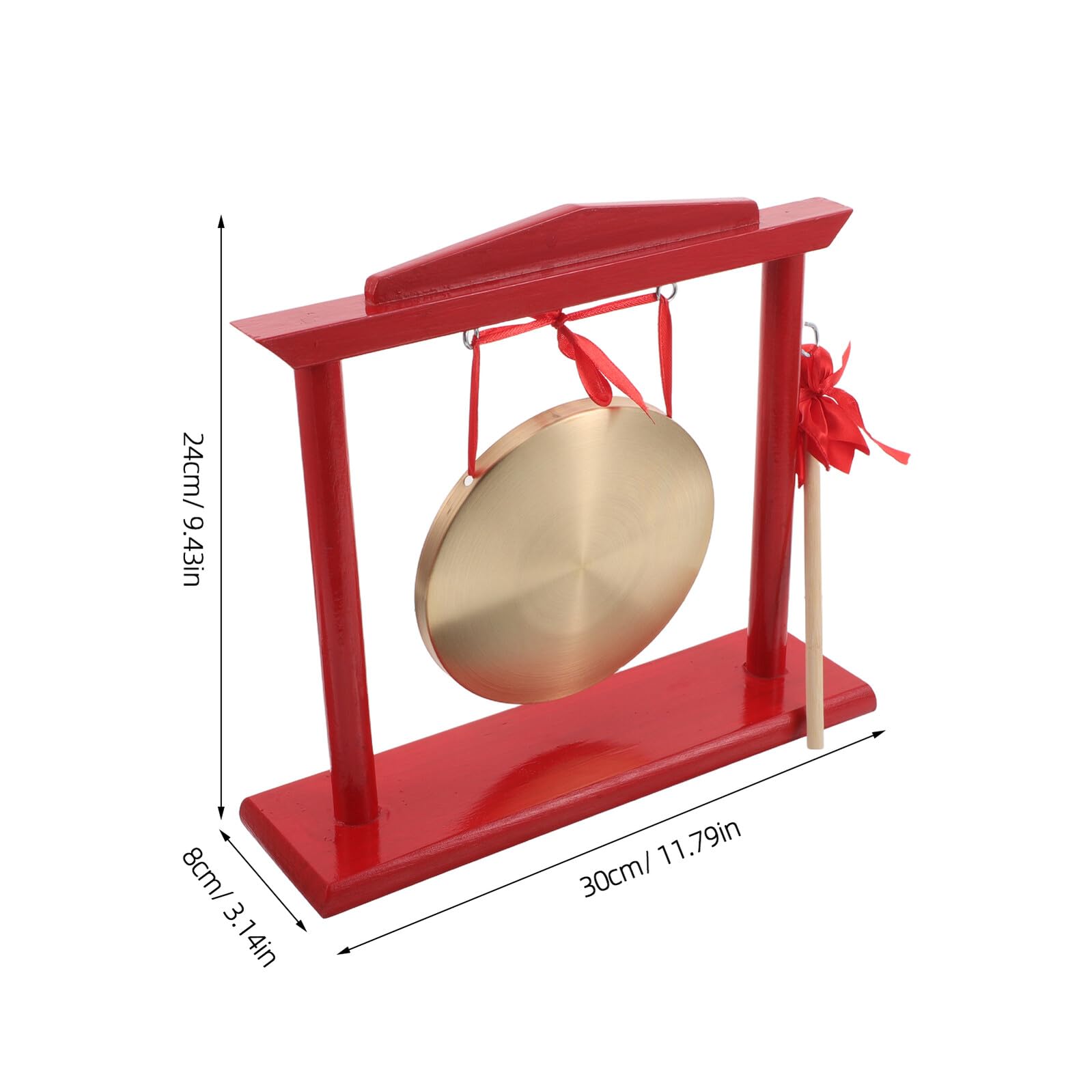 Gong en Bois D’ouverture avec Maillet et Support de Sol