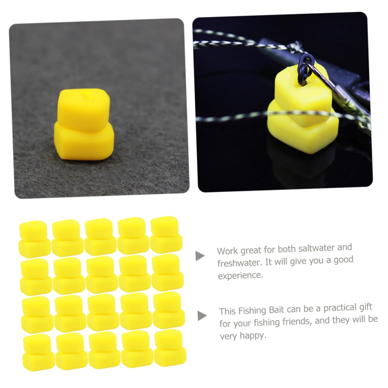 Happyyami 200pièces Leurres De Artificiels Maïs pour Eau Douce Et Salée Appâts Simulés Lifelike Résistants Aux Morsures Faciles à Transporter