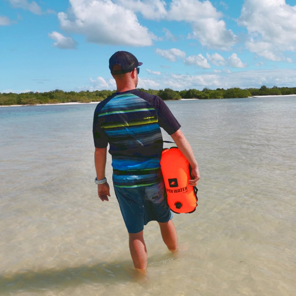 OpenWater Open Water Swimming Buoy Orange Boya de Seguridad, Unisex-Adult, Naranja, M