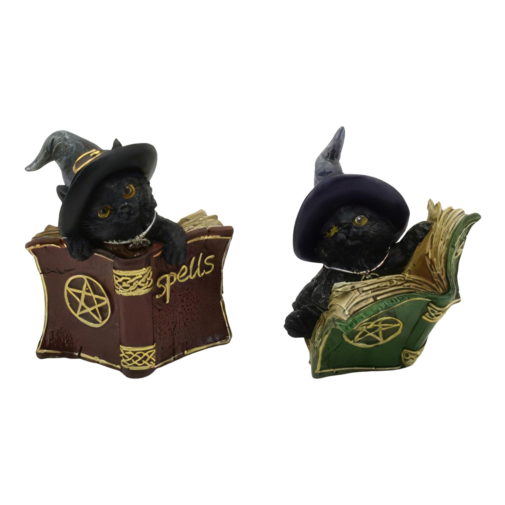 Chat lisant ICE ARMOR : statuettes de décoration pour salon et bureau cosy