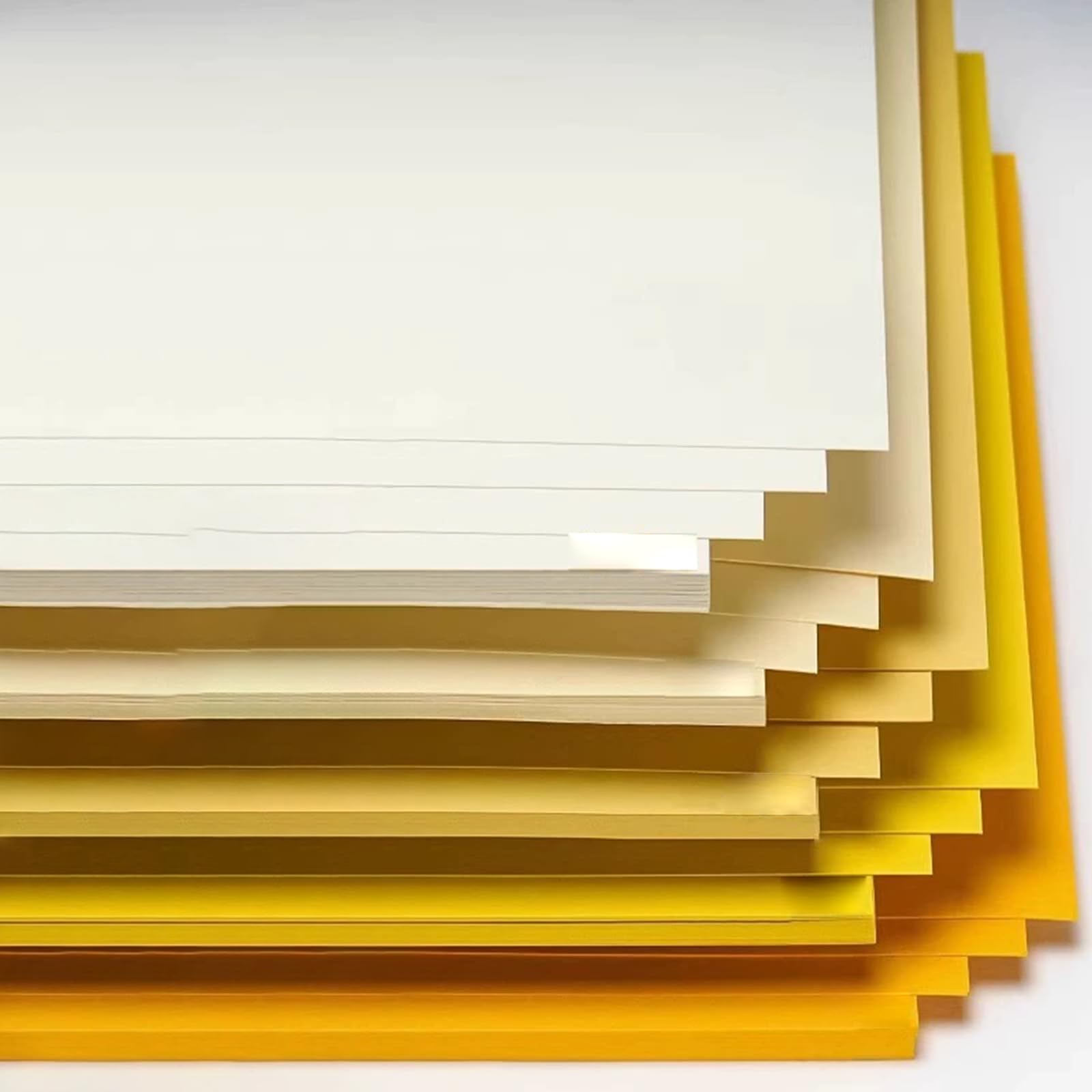 20 Sheets A4 Coloured Cardstock, 230g Card Stock, Yellow Card Paper for Crafts DIY Projects