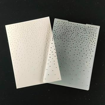 Merry Christmas Snowfall Snowflake Dots Background Plastic Embossing Folders for Card Making Scrapbooking and Other Paper Crafts 3092801
