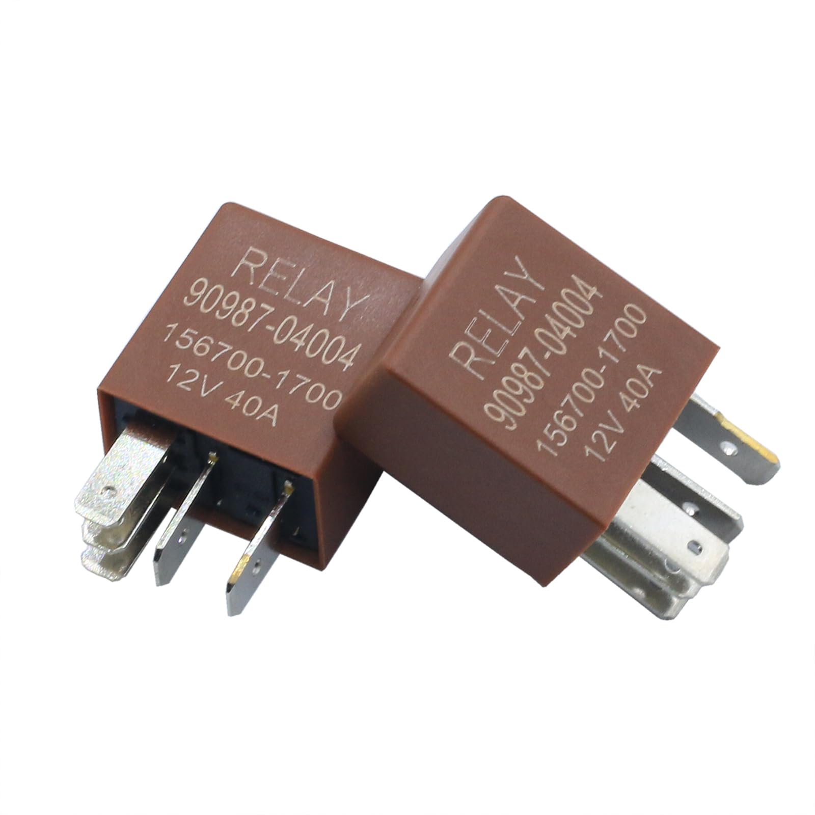 PLENTZOM 90987-04004 156700-0860 Cooling Fan Relay 5PINS 12V 40A Compatible with Toyota 18 Models,Compatible with Denso,Compatible with Lexus GS350