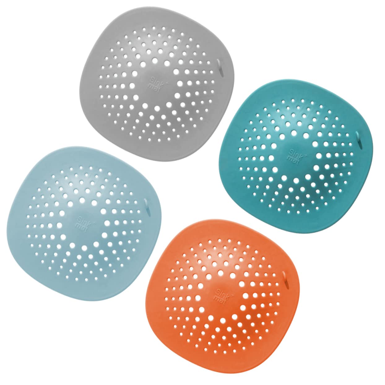 Couvercle de drain de baignoire anti-obstruction en lot de 4 pour sol et douche