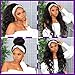 Aailvmey Headband Wigs for Black Women Human Hair Body Wave Head Band Wig 100% Brazilian Raw Human Hair Wear and Go Glueless Half Wigs 150% Density Machine Made Natural Color