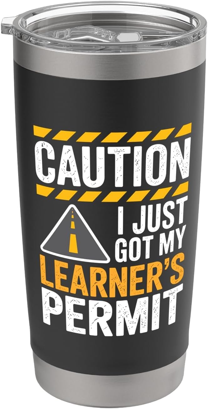 Cool New Driver Design For Men Women Kids First Time Drivers Stainless Steel Insulated Tumbler