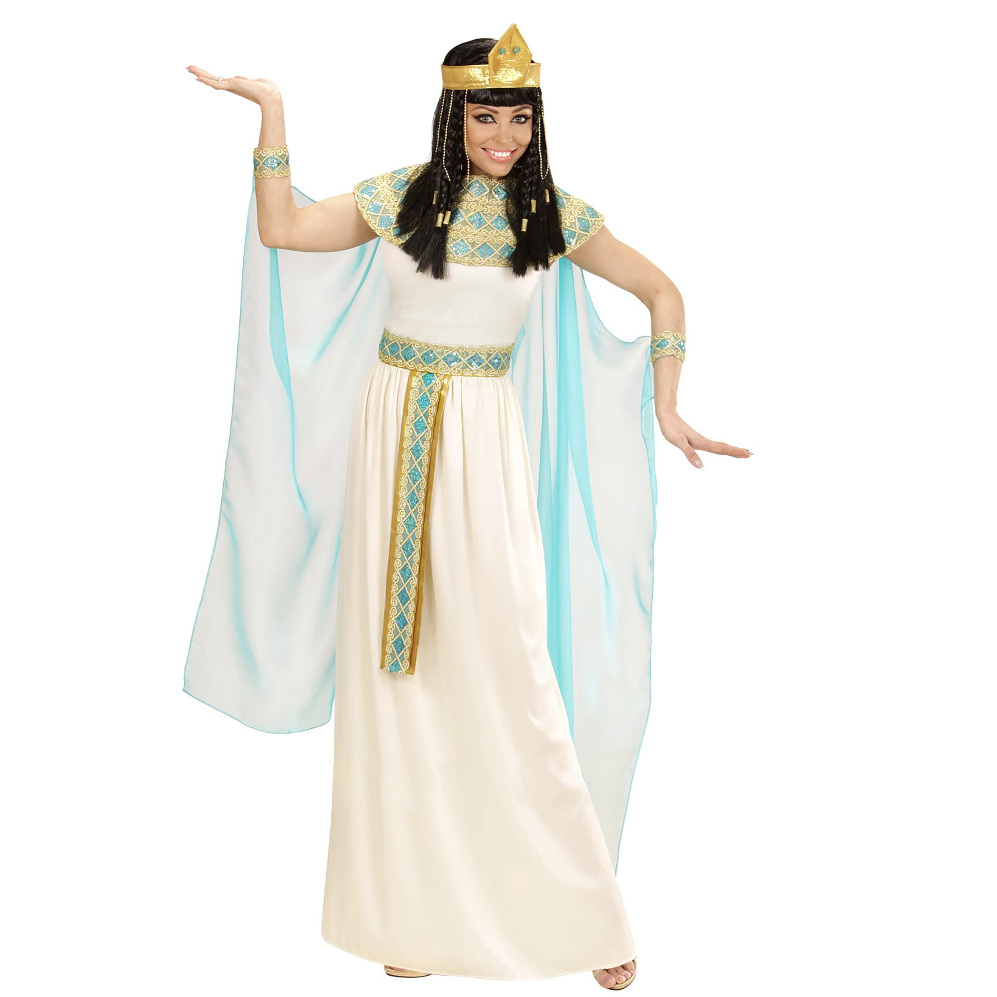 WIDMANN MILANO PARTY FASHION W Cleopatra Dress Egyptian Queen Fancy Dress Costumes