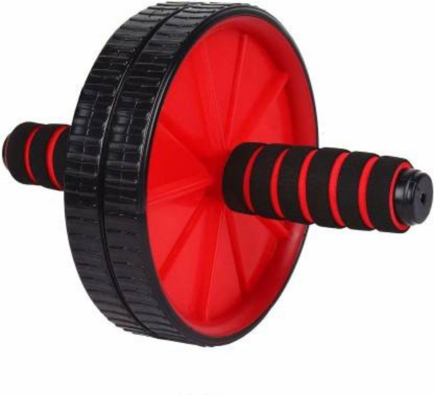 Double-Wheeled Ab Abdominal Roller Gym Equipment for Body Building Fitness Ab Exerciser (Red, Black)-picture-12
