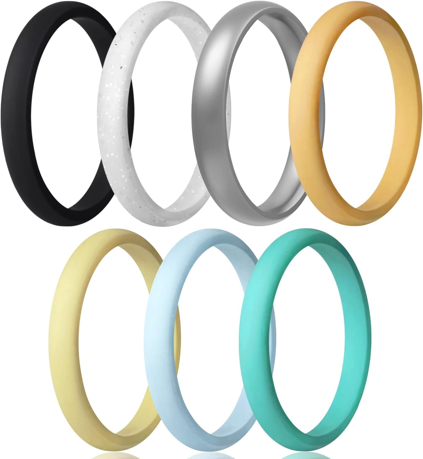 Band Ring Silicone Rings Amazon Egnaro Silicone Ring Men, Inner