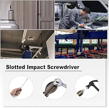 Utoolmart Flat-Head Demolition Screwdriver with Striking Cap