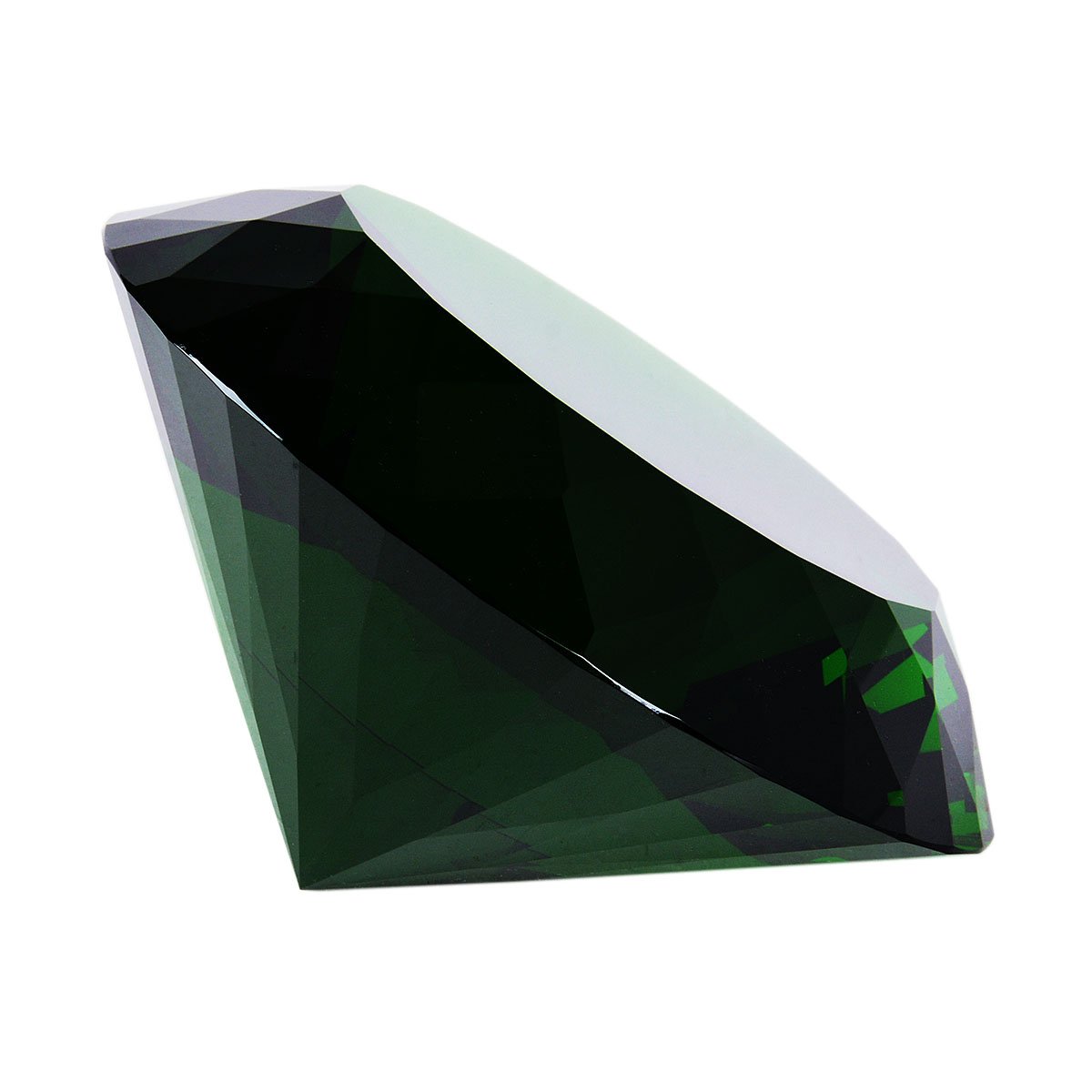 Kristalldiamant-Briefbeschwerer von Longwin, 150 mm breit, als Dekoration für zu Hause oder für Veranstaltungsorte, in einheitlicher Farbe., grün