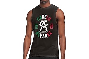 Canelo Alvarez Tank Tops Mens Sleeveless Shirt Boxing Youth Muscle Printed T-shirt...