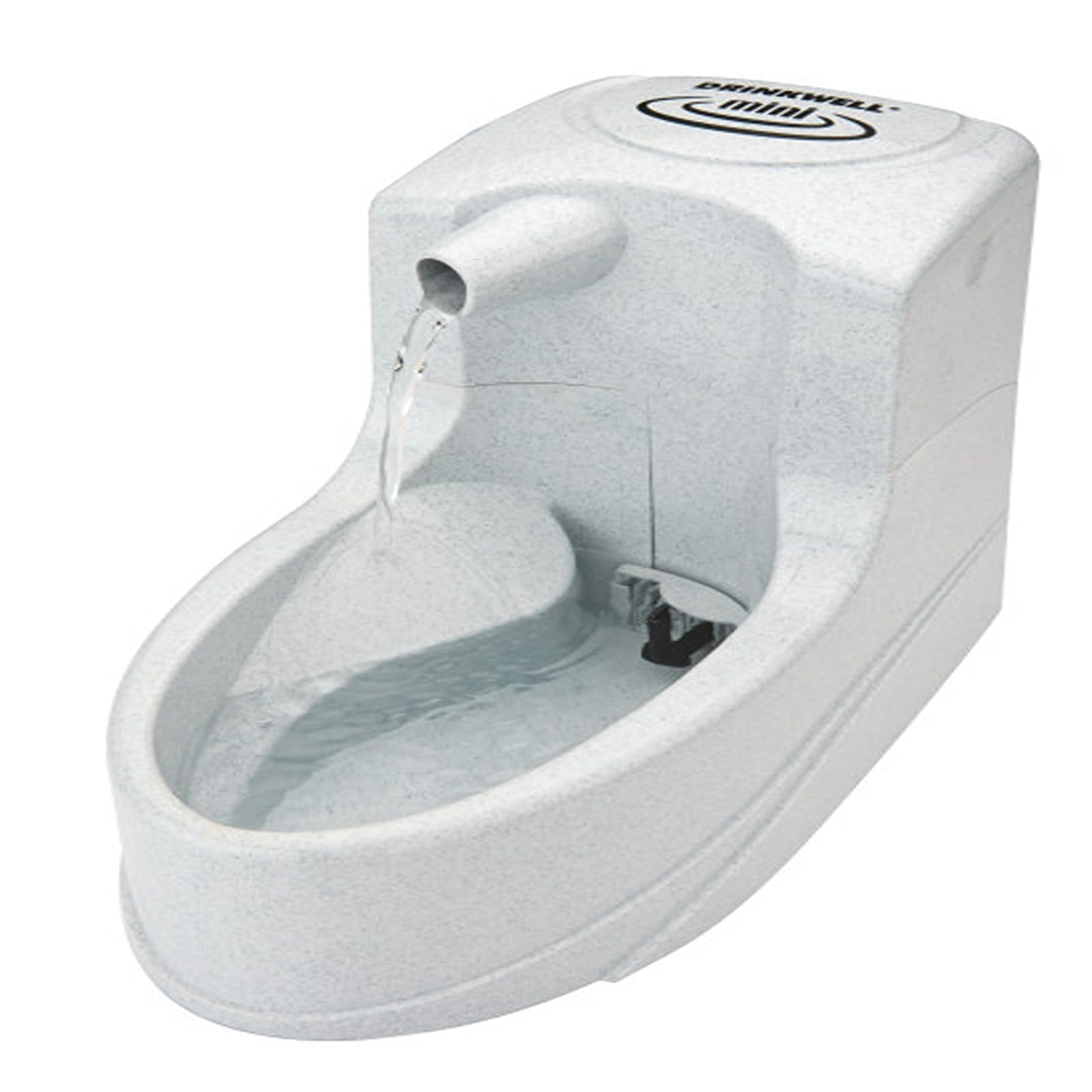 PetSafe Drinkwell Trinkbrunnen Mini, Zweifaches Filtersystem, Für kleine Hunde und Katzen geeignet, 1,2 Liter Wasserkapazität