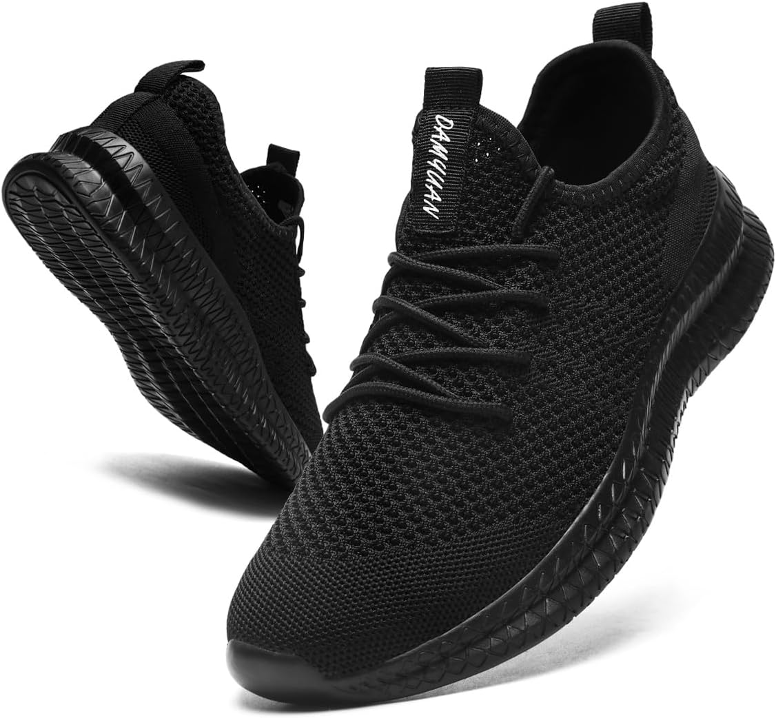 Mens Slip On Walking Shoes Sneakers Running Shoes Trainers Athletic Gym Fitness Sport Shoes Non Slip Breathable Mesh Workout Fashion Breathable Comfortable