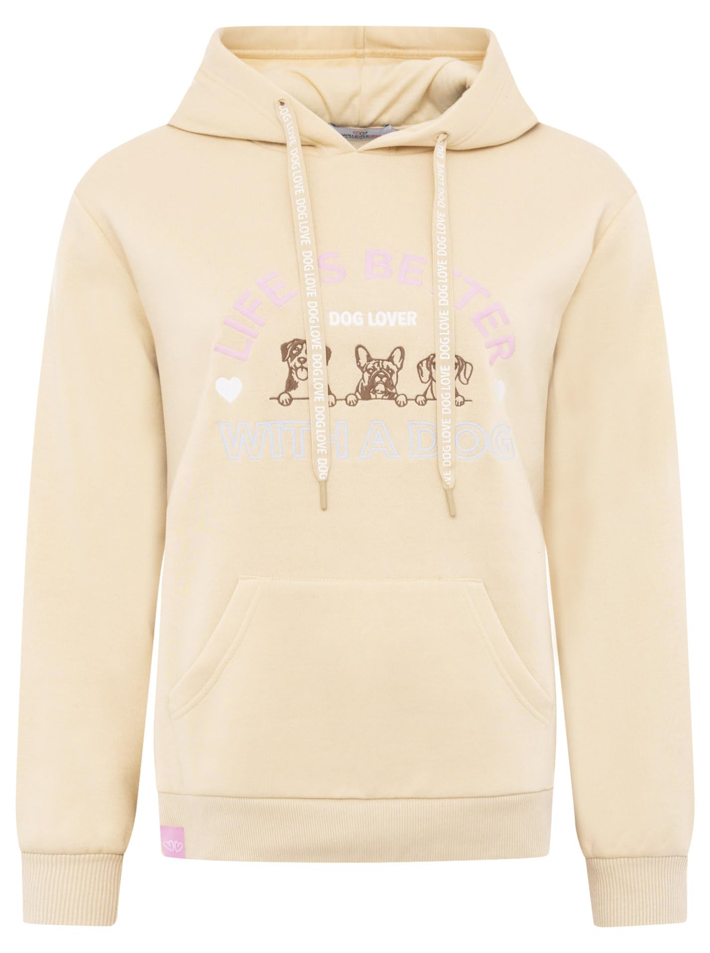 Zwillingsherz Damen Hoodie mit Kapuze – Kuscheliger Oversize Kapuzenpullover – Weicher Sweatshirt Pullover für Frauen Aufdruck – Stylischer Look für Frühling, Herbst & Winter – Loungewear Mode