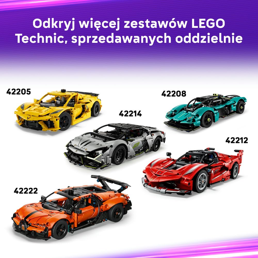 LEGO Technic Samochód wyścigowy BMW M4 GT3 EVO 42226 | Model samochodu, klocki konstrukcyjne, prezent dla fana motoryzacji 11+, zestaw edukacyjny dla dzieci, 747 elementów