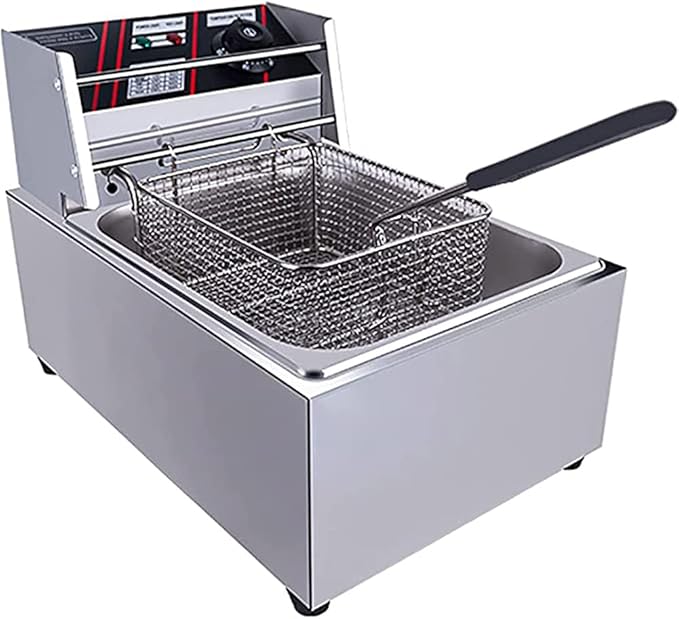 Amazon.co.jp フライヤーポットエレクトリック、ディープファットフライヤー2500W 6Lフードクッキング＆フライドポテトホーム