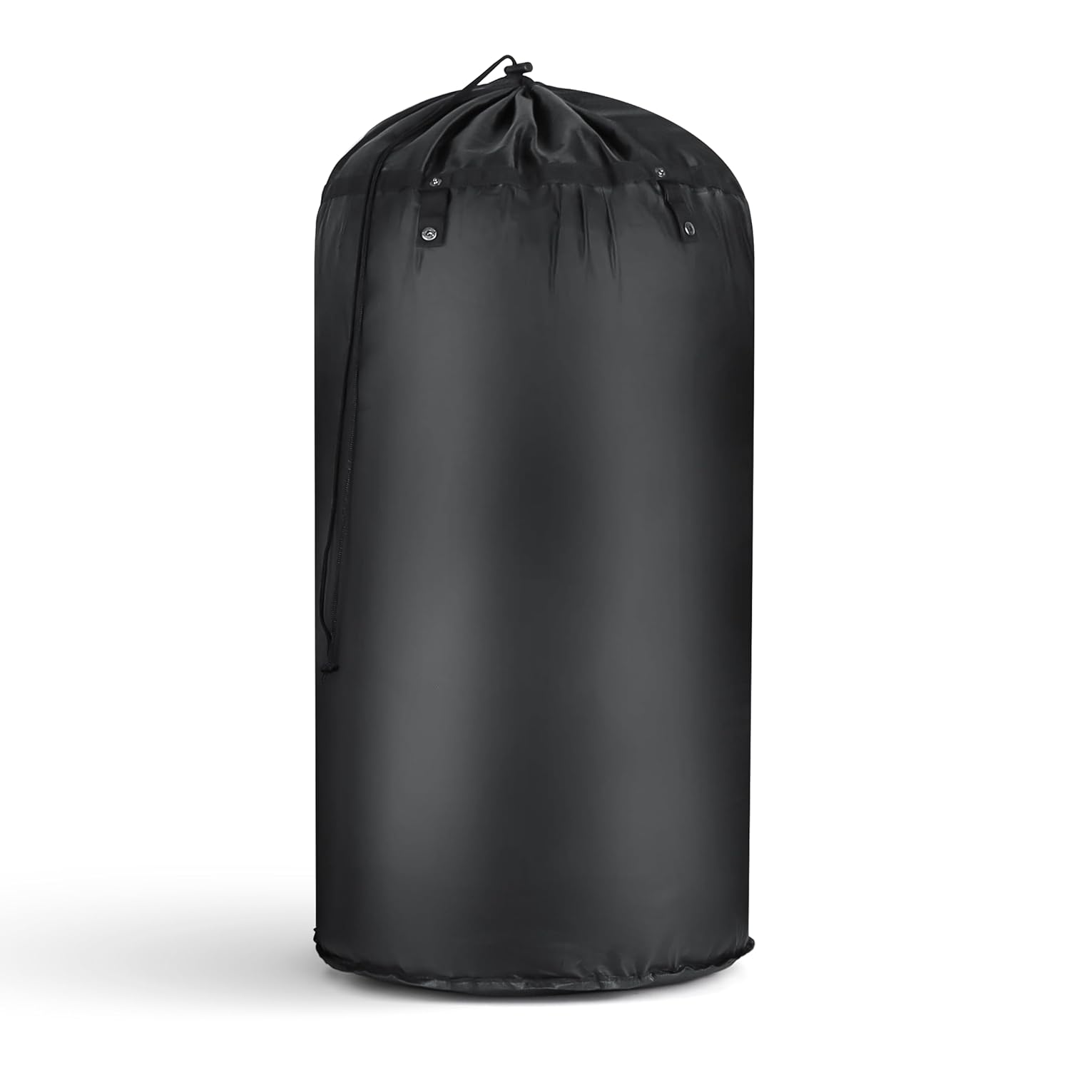 HAEVON Laundry Backpack - Heavy Duty Laundry Bag with Padded Shoulder Straps Waist Strap - Removable Liner Black