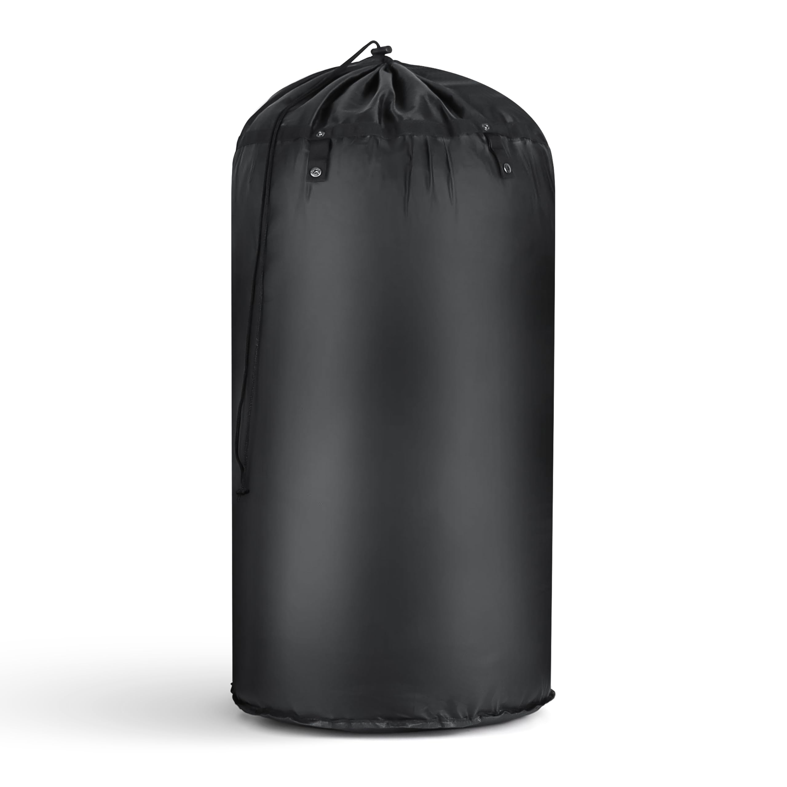 HAEVON Laundry Backpack - Heavy Duty Laundry Bag with Padded Shoulder Straps Waist Strap - Removable Liner Black