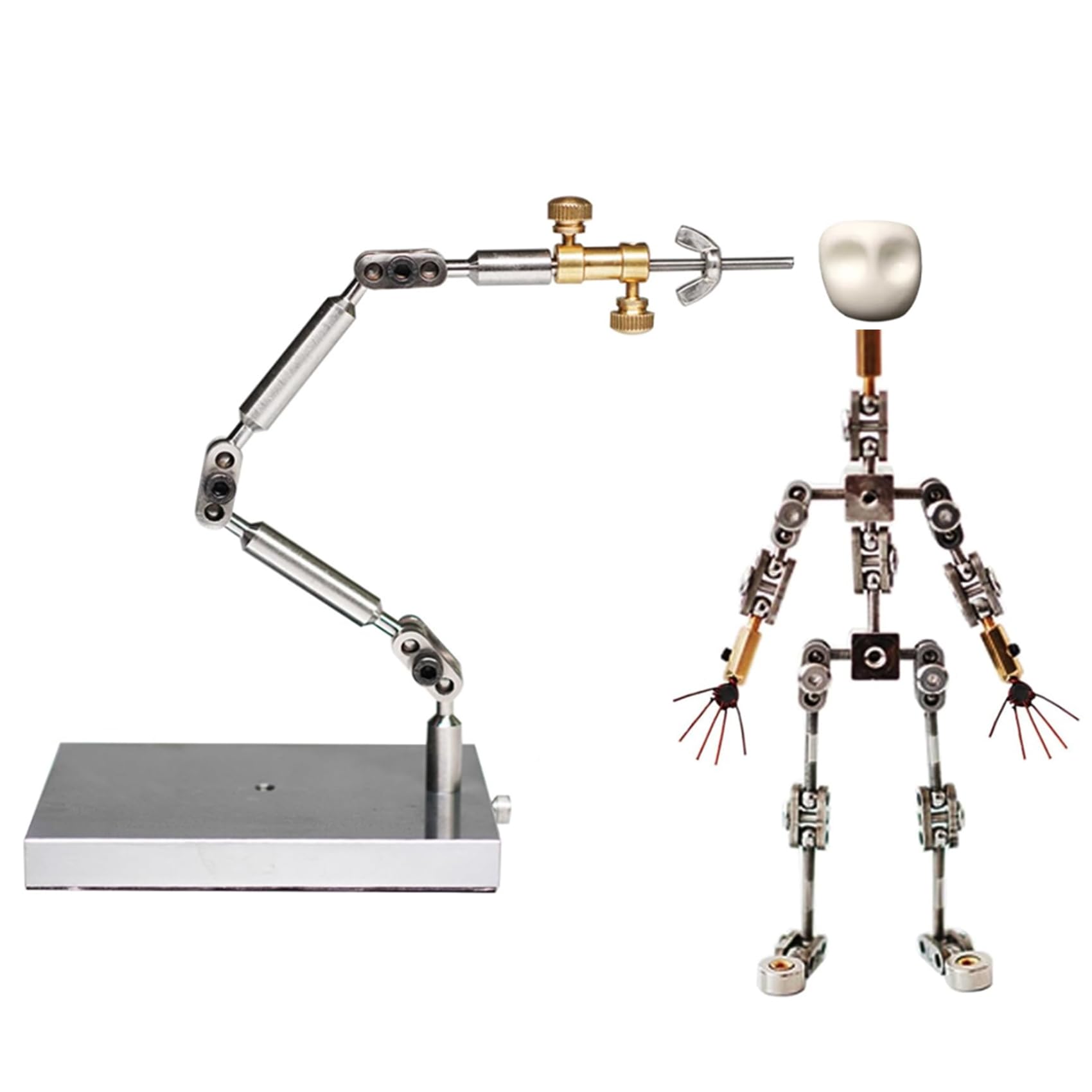 Marionnette en métal DIY BAOJUHUIKANG 13cm pour stop motion et animation