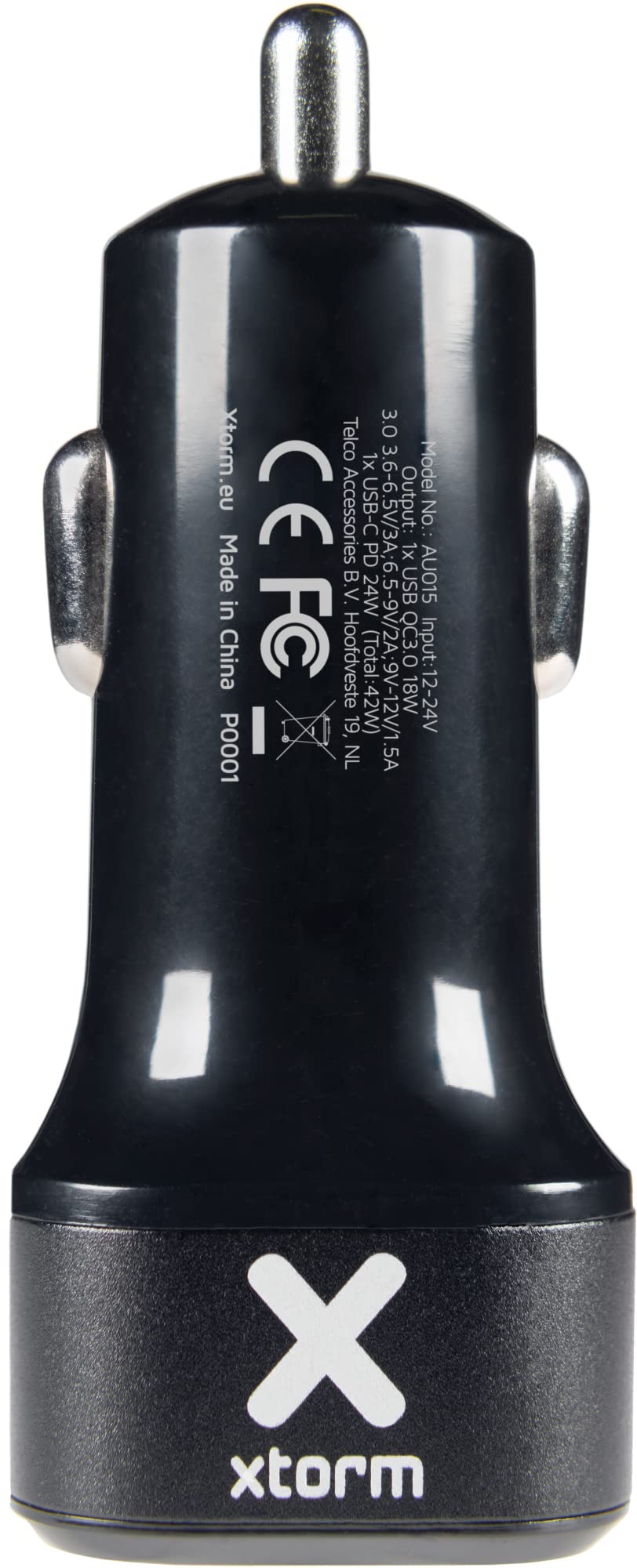 XTORM Ładowarka samochodowa PRO (48 W) czarna