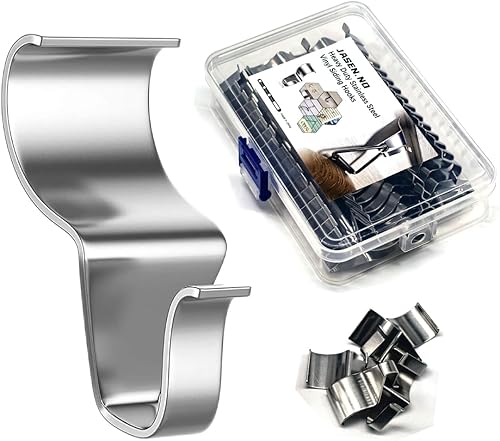 Miniatura 8 de Ganchos de Revestimiento de Vinilo Resistentes para Colgar, Ganchos Exteriores para Paredes sin Dañar el Revestimiento, Clips en Forma de S,