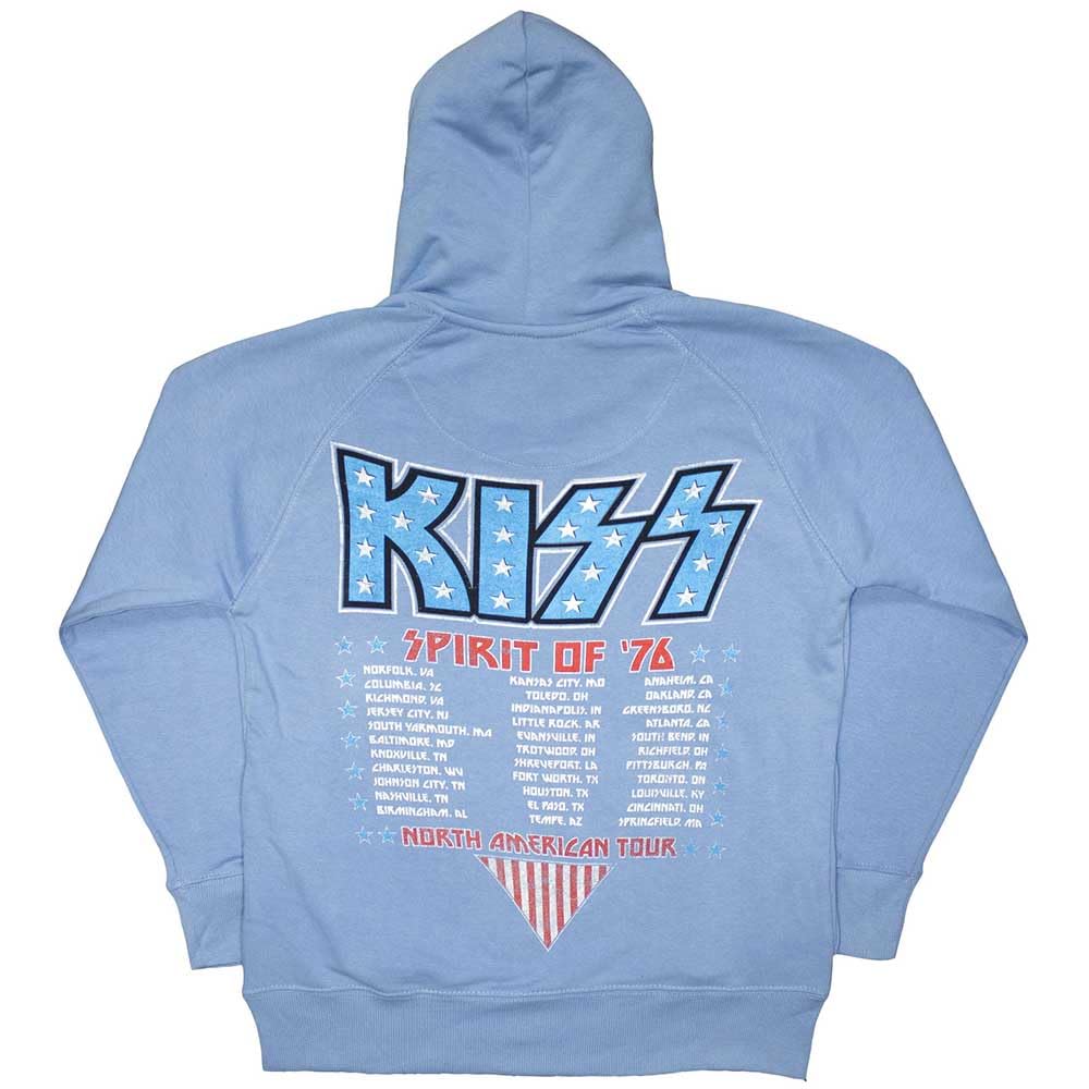 Rock Off officially licensed products KISS Americana Pullover Hoodie XXL Blue
