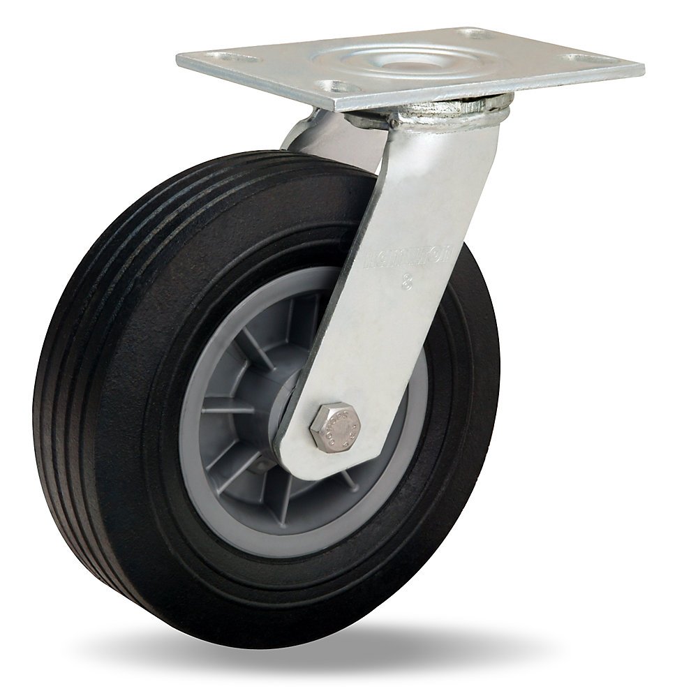 S-4008-AT Hamilton Cush-N-Tuf Swivel Caster with 8" wheel