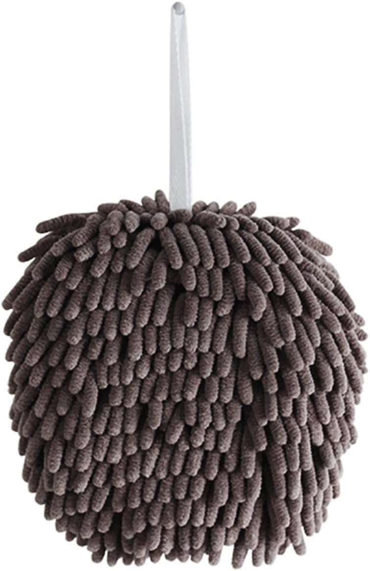 Microfiber towel ball, coral velvet soft absorbent towel, thickened absorbent sponge, suitable for bathroom and kitchen, etc (grey, 8pcs)