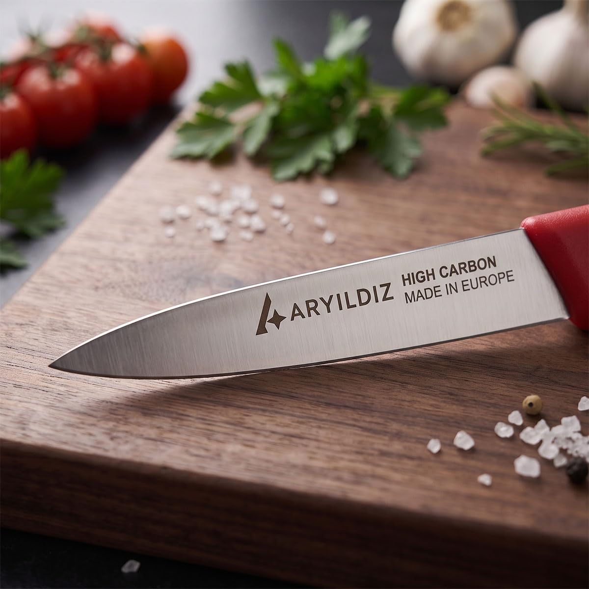 Aryıldız Daily Soyma Bıçağı Kırmızı 9 cm