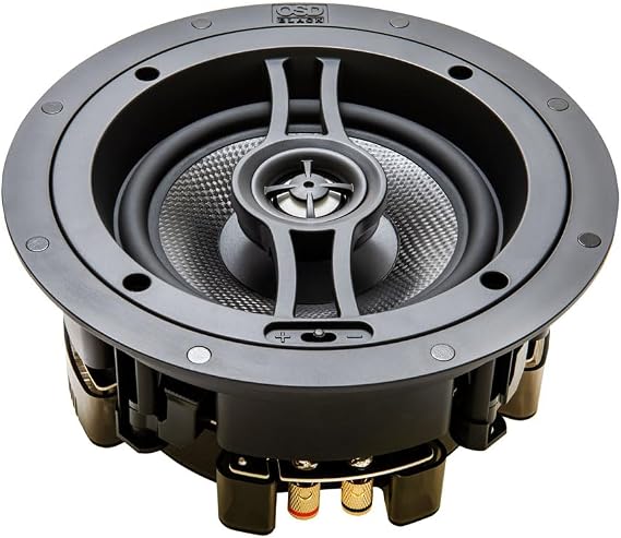 OSD Audio 6.5 Trimless in-Ceiling Speakers 150W for Whole House Audio and Surround Sound Home Theater System, Pair BK-R63
