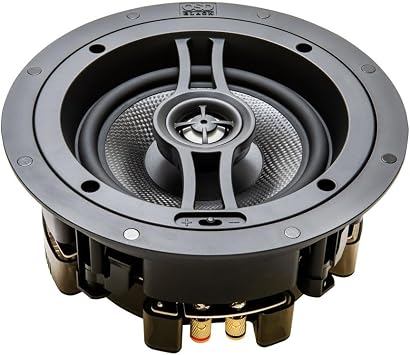 OSD Audio 6.5 Trimless in-Ceiling Speakers 150W for Whole House Audio and Surround Sound Home Theater System, Pair BK-R63