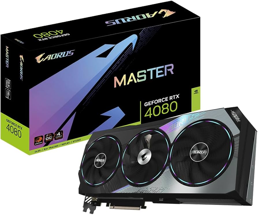 GIGABYTE AORUS GeForce RTX 4080 AORUS MASTER 16GB - 16GB DDR6X