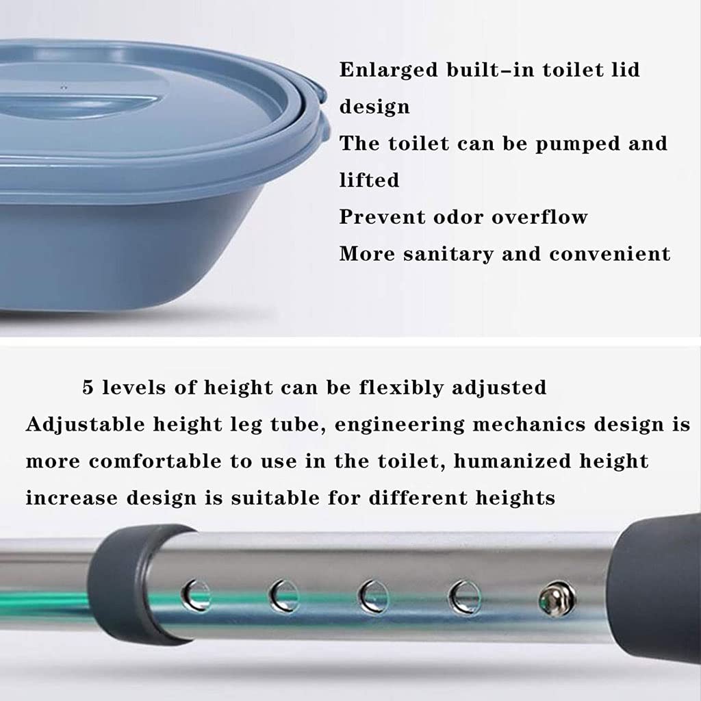 Składana Komoda/Krzesełko Pod Prysznic Przenośne składane Krzesło Commode Regulowany Wysokość Starszy Krzesło prysznicowe Materiał ze stopu aluminium Nadaje się do starszych kobiet w ciąży Krzesło alt