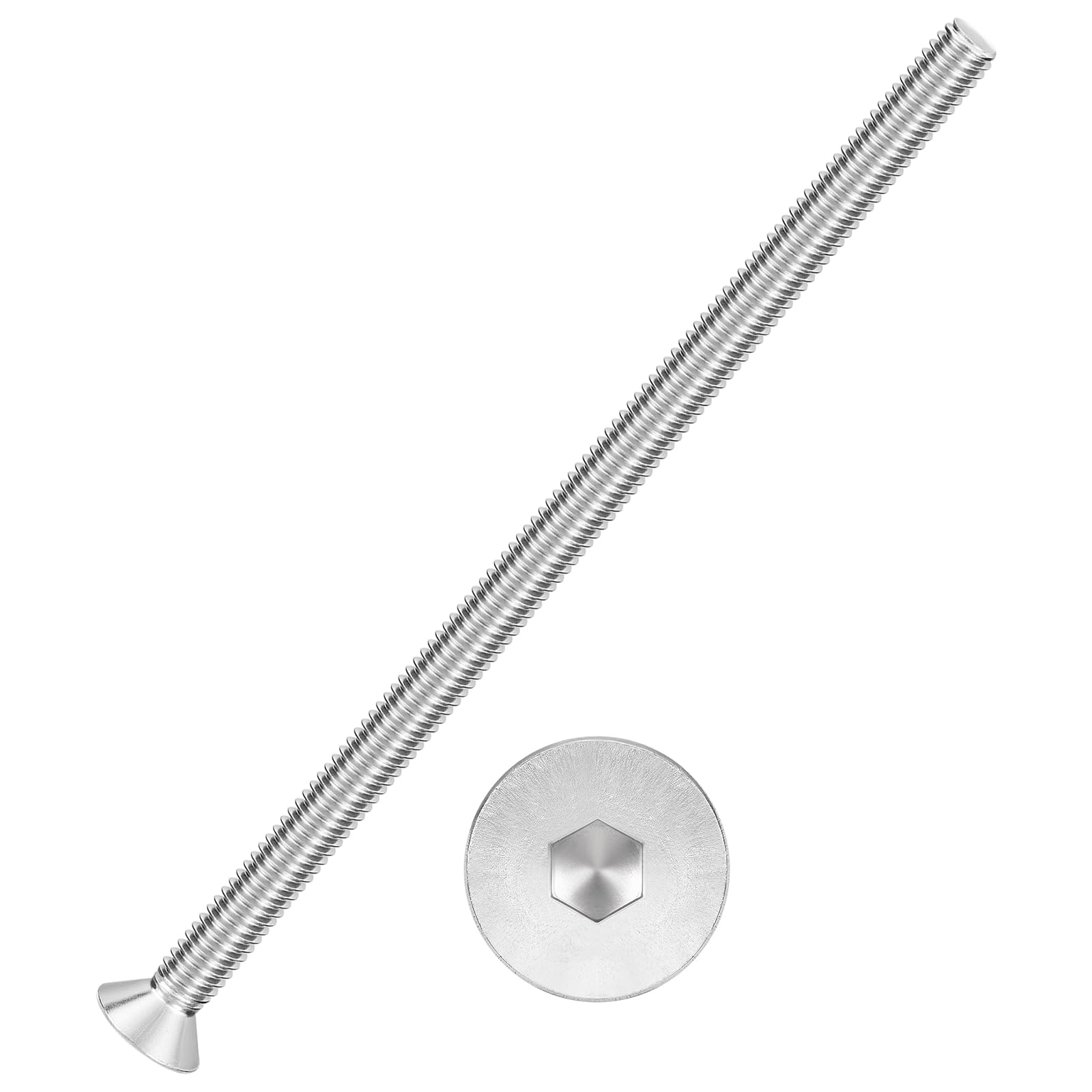 Kozelo 20Pcs[M4-0.7x80] Flat Head Socket Cap Screw Countersunk Bolt — image 1