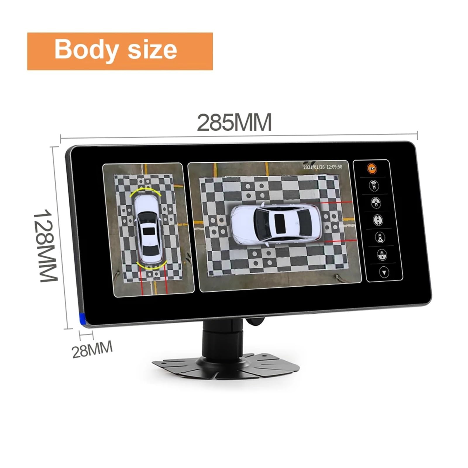 Caméra Arrière AHD 1080P 128G Ai 3D 360 ° Caméra De Vue Panoramique De Voiture Vue Surround Avant Arrière Gauche Droite Avec Tissu De Calibrage Camera de Recul pour Voiture