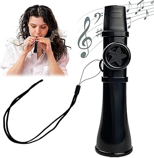 Reusable Kazoo, Kazoo Saxophone with Lanyard, Kazoo Instrument Professional, Easy to Play Kazoo, Kazoo Musical Instrument, for Accompaniment, Excursions, Festivals & All Ages