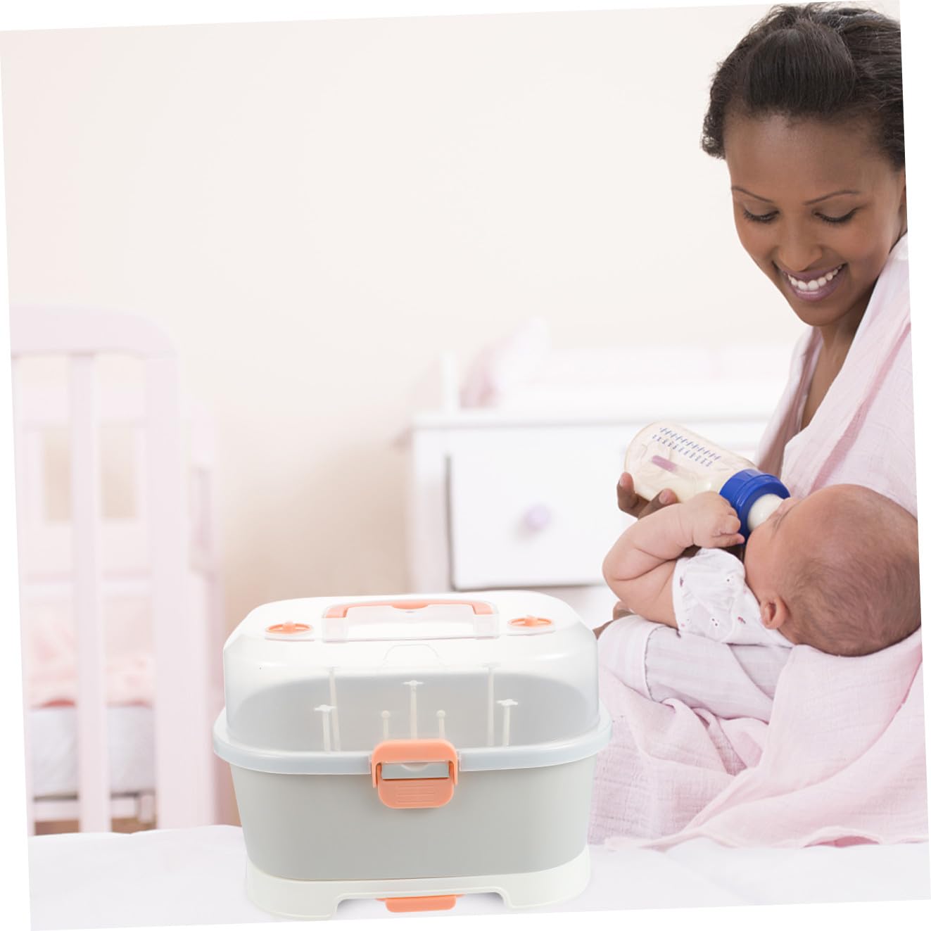 Tragbare Aufbewahrungsbox für Babymilchflaschen aus Pp in Großer Größe