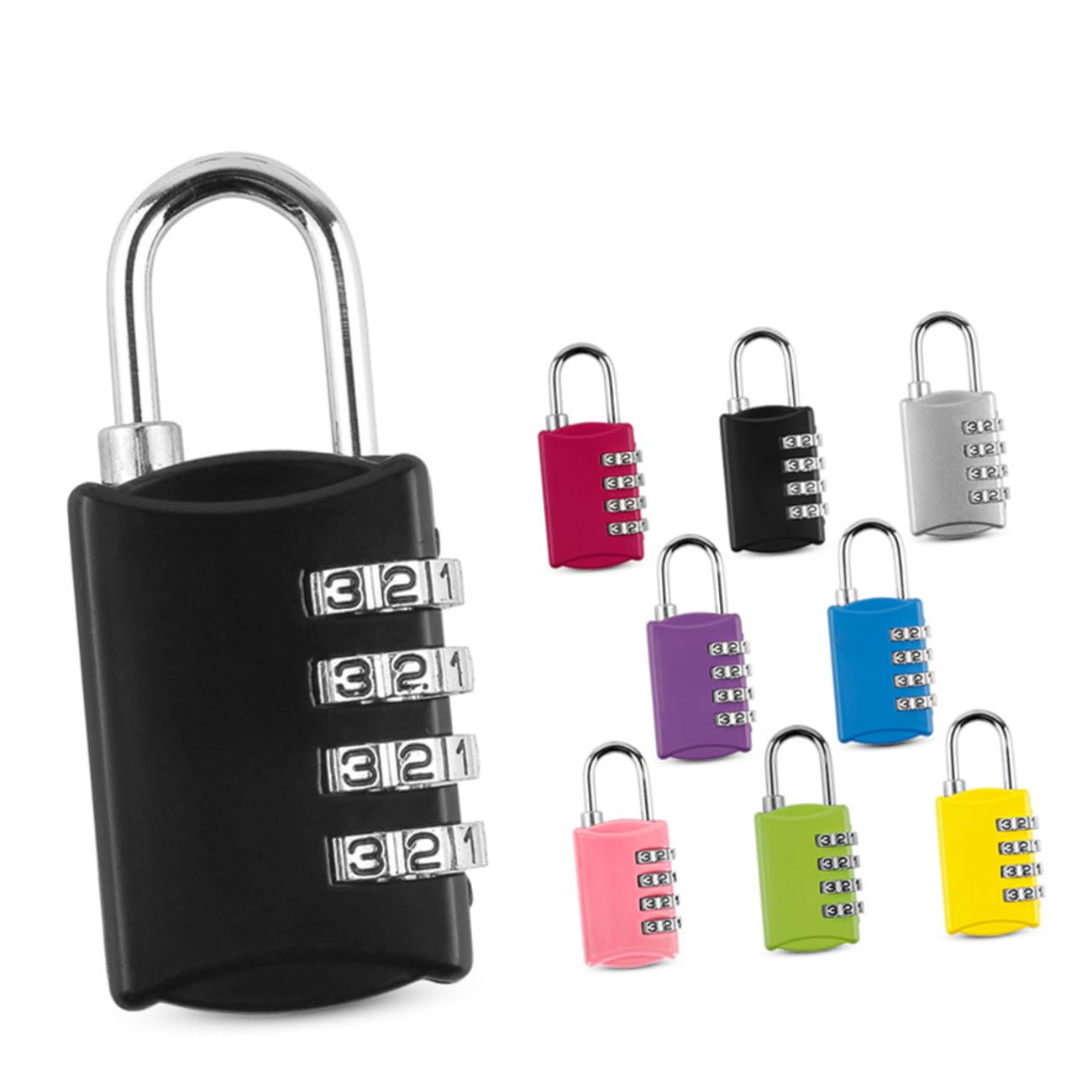 UKCOCO 3 Cerraduras De Combinación Con Contraseña Para Equipaje Compatibles Con Cerraduras De Seguridad Para Viajes.