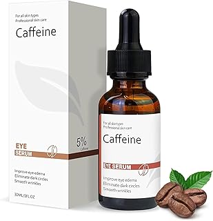 Caffeine & Hyaluronic Acid Under Eye Serum, Under Eye Cream for Reduce Dark Circles & Under Eye Puffiness, Anti Aging Wrinkles Eye Bags and Fine Lines, Dark Circles Under Eye Treatment for Women 30ml